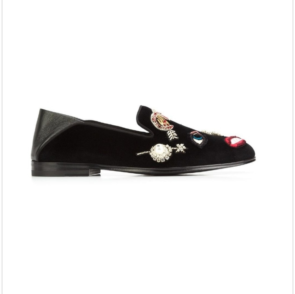 Alexander McQueen Obsession Embroidered Slippers - Picture 4 of 4